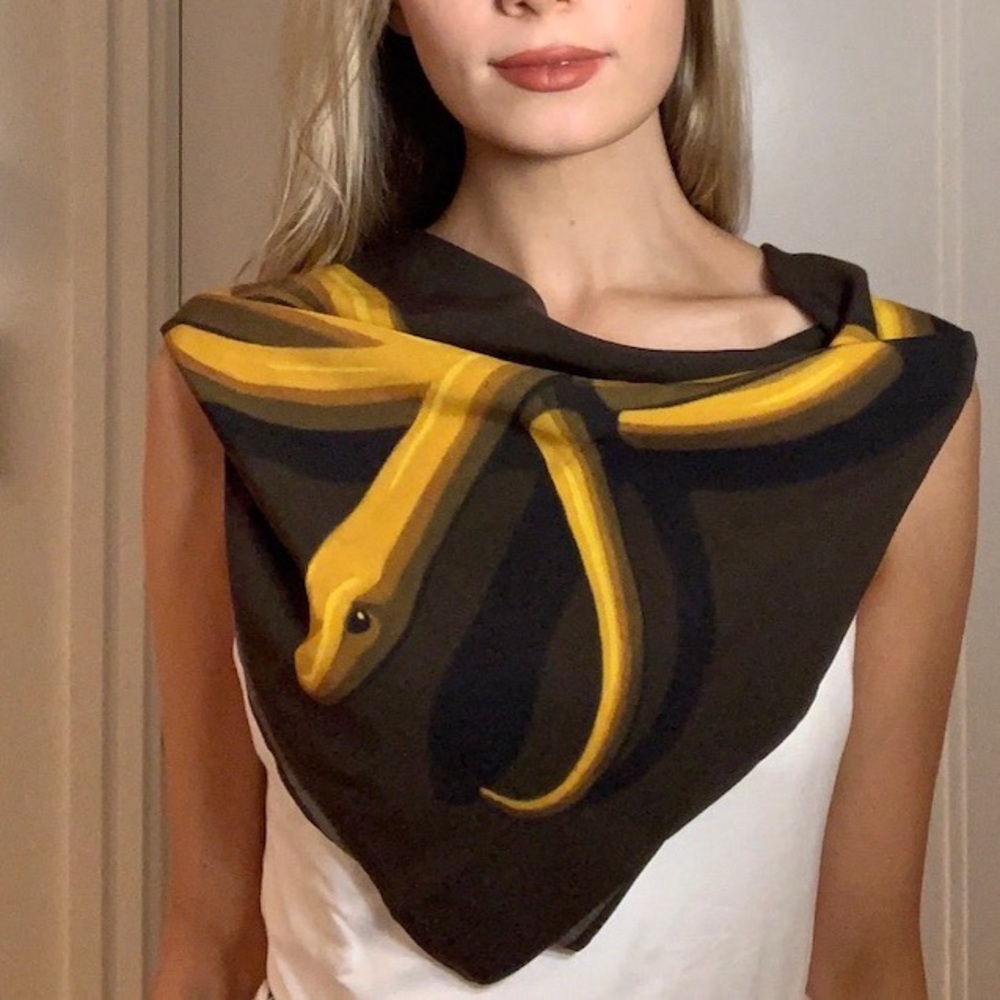 The Hundreds 💣 yellow snake scarf
